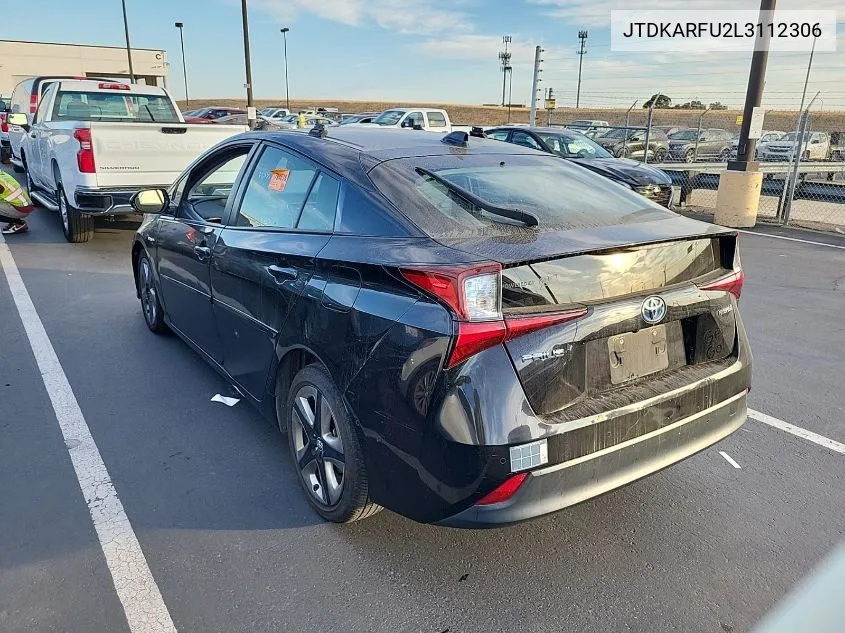 2020 Toyota Prius L/Le/Xle/Limited VIN: JTDKARFU2L3112306 Lot: 40877644