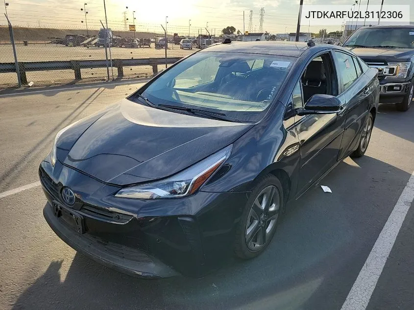 2020 Toyota Prius L/Le/Xle/Limited VIN: JTDKARFU2L3112306 Lot: 40877644