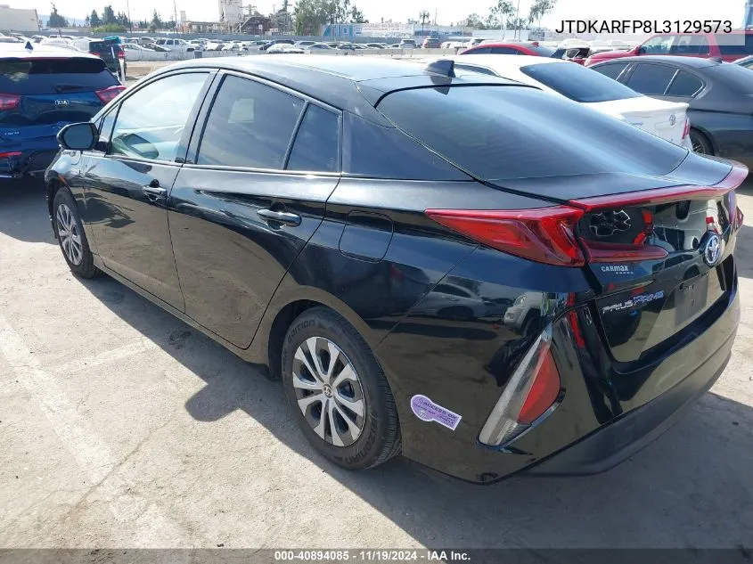 2020 Toyota Prius Prime Le VIN: JTDKARFP8L3129573 Lot: 40894085