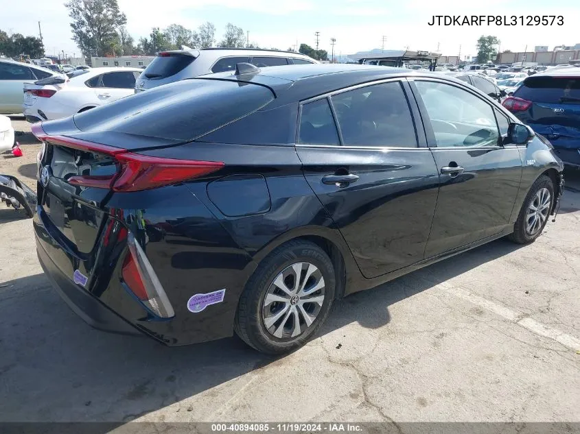 2020 Toyota Prius Prime Le VIN: JTDKARFP8L3129573 Lot: 40894085