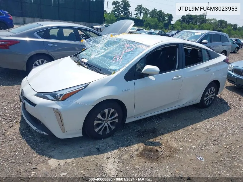 2021 Toyota Prius Le Awd-E VIN: JTDL9MFU4M3023953 Lot: 40008690