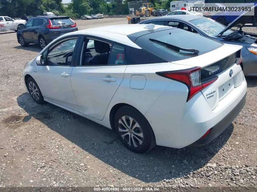 2021 Toyota Prius Le Awd-E VIN: JTDL9MFU4M3023953 Lot: 40008690