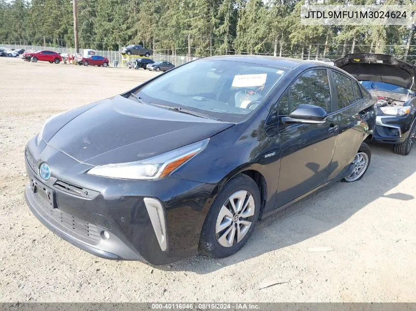 2021 Toyota Prius Xle Awd-E VIN: JTDL9MFU1M3024624 Lot: 40116046