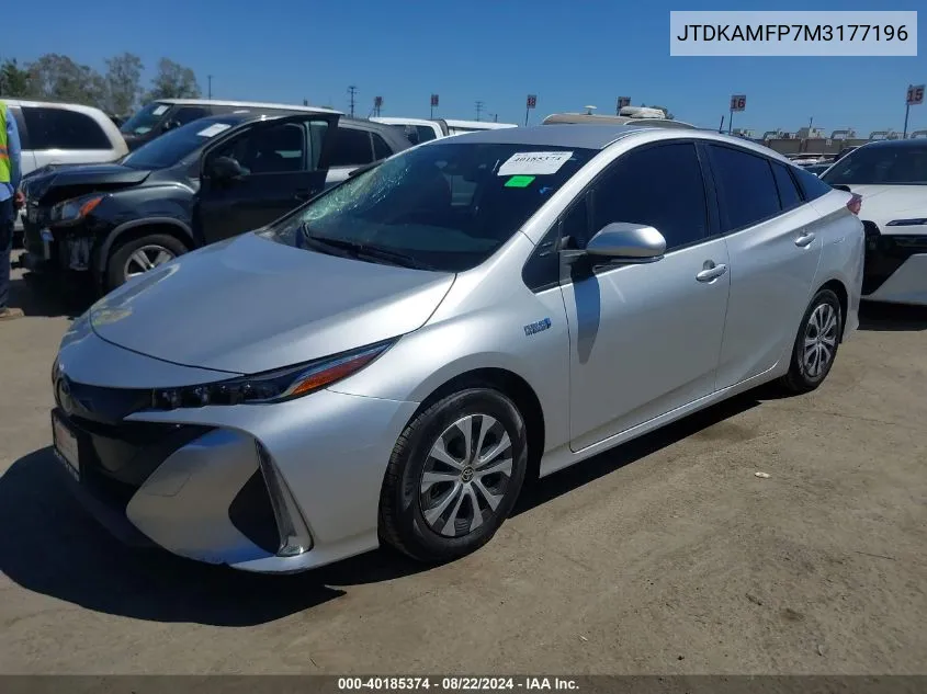 JTDKAMFP7M3177196 2021 Toyota Prius Prime Xle