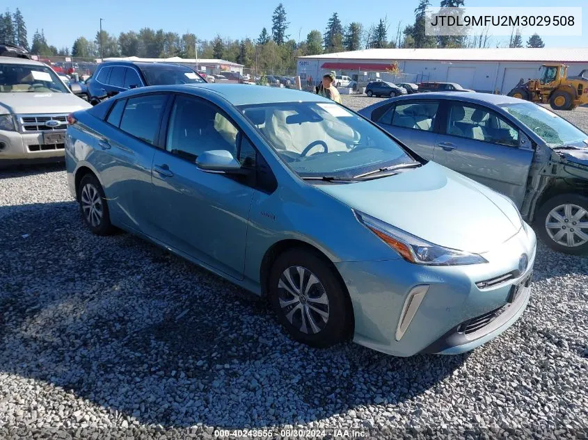 2021 Toyota Prius Le Awd-E VIN: JTDL9MFU2M3029508 Lot: 40243555