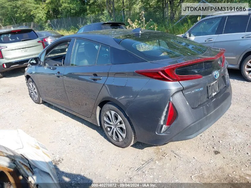 JTDKAMFP6M3191686 2021 Toyota Prius Prime Xle