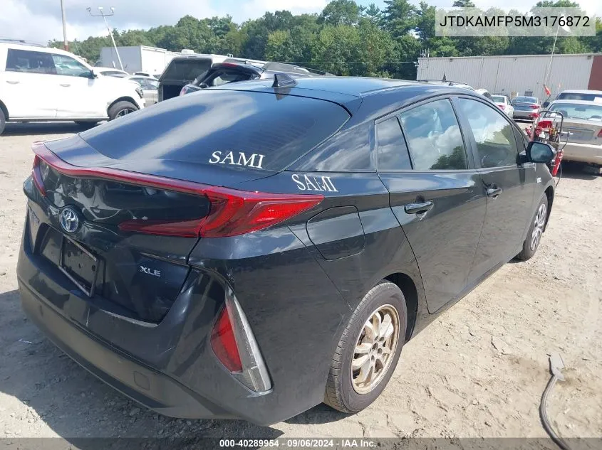 JTDKAMFP5M3176872 2021 Toyota Prius Prime Xle