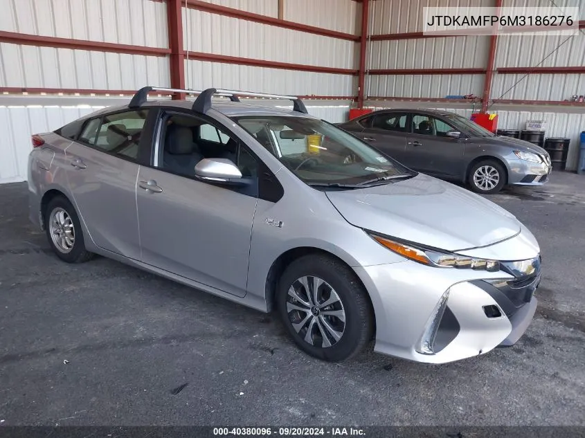 2021 Toyota Prius Prime Le VIN: JTDKAMFP6M3186276 Lot: 40380096