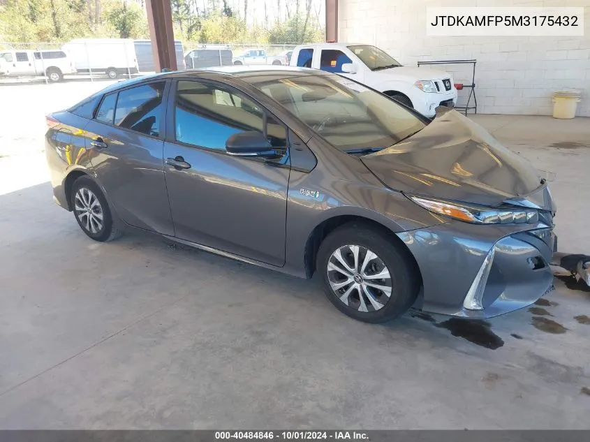 2021 Toyota Prius Prime Le/Xle/Limited VIN: JTDKAMFP5M3175432 Lot: 40484846