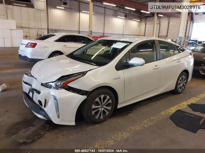 2021 Toyota Prius Le Awd-E VIN: JTDL9MFU1M3028916 Lot: 40527143