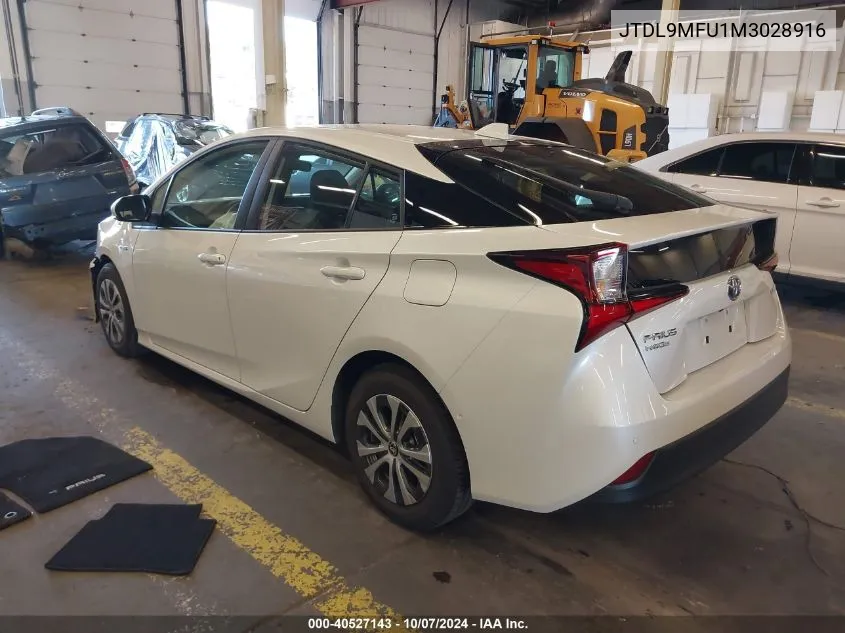 2021 Toyota Prius Le Awd-E VIN: JTDL9MFU1M3028916 Lot: 40527143