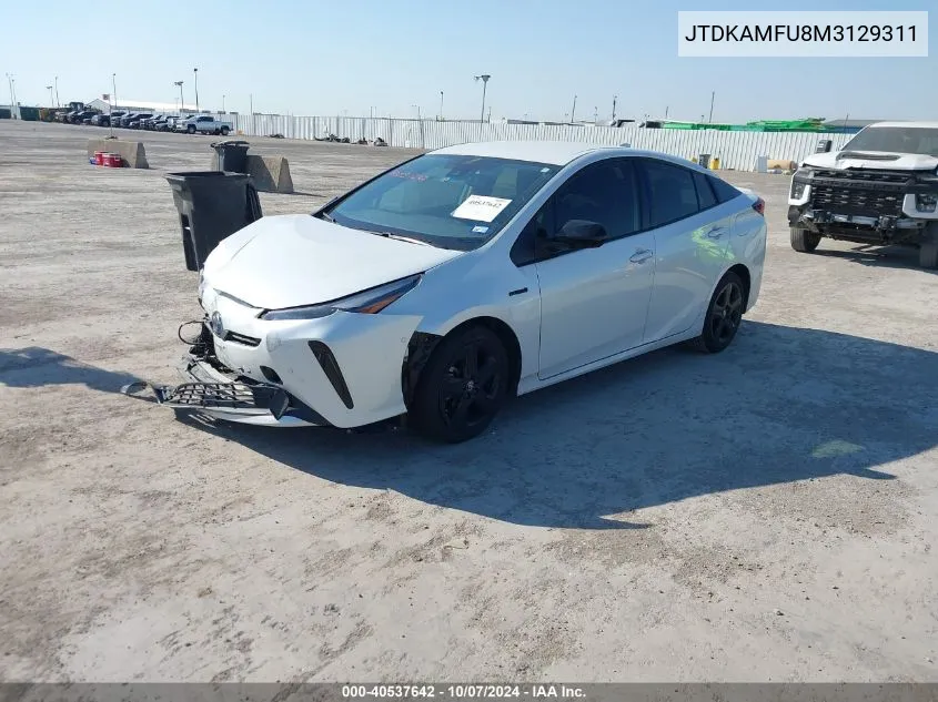 2021 Toyota Prius 2020 Edition VIN: JTDKAMFU8M3129311 Lot: 40537642