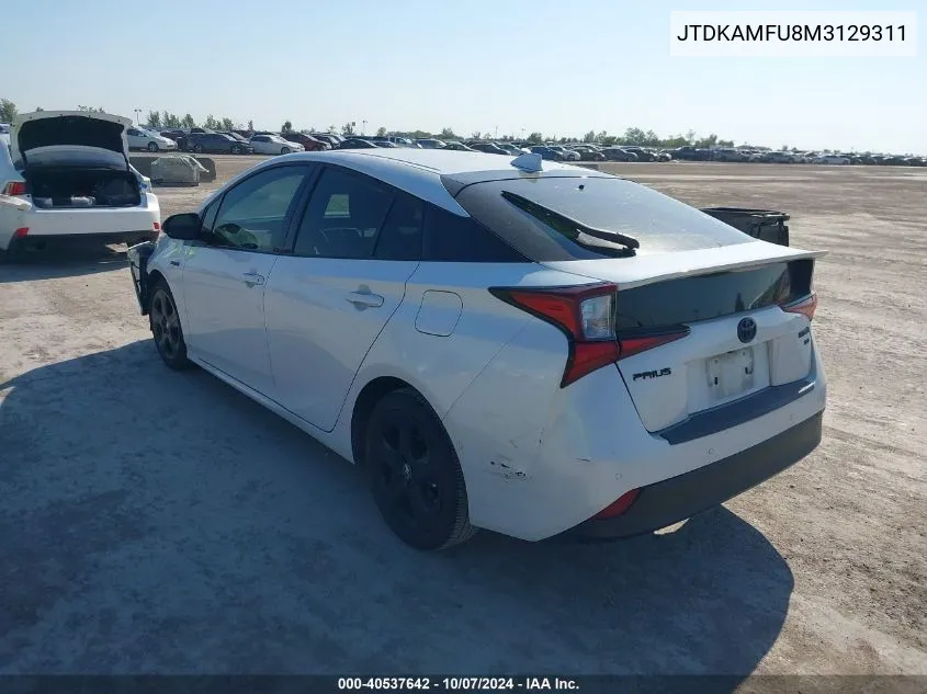 2021 Toyota Prius 2020 Edition VIN: JTDKAMFU8M3129311 Lot: 40537642