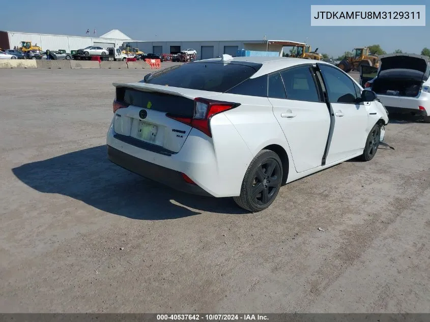 2021 Toyota Prius 2020 Edition VIN: JTDKAMFU8M3129311 Lot: 40537642