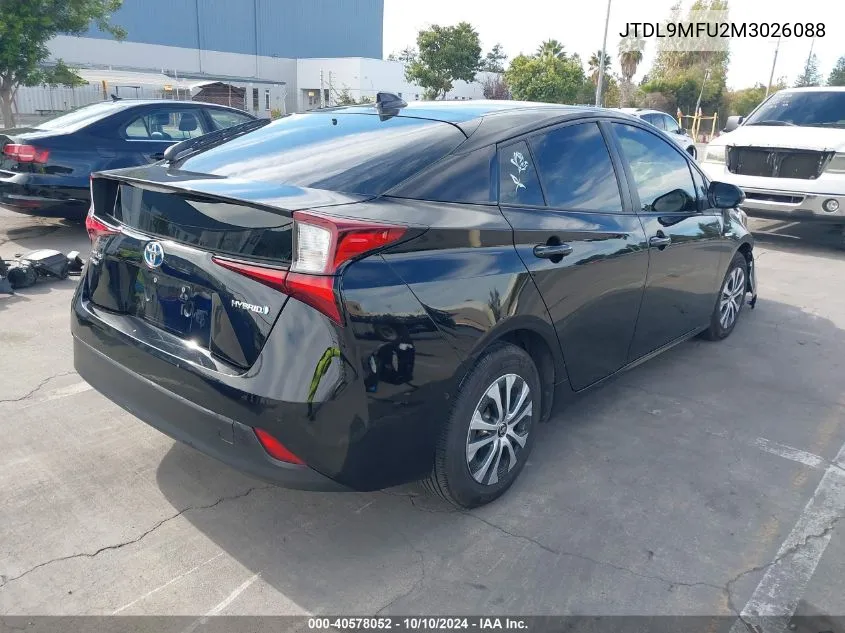 2021 Toyota Prius Le Awd-E VIN: JTDL9MFU2M3026088 Lot: 40578052