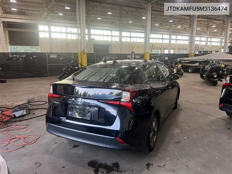 2021 Toyota Prius Xle VIN: JTDKAMFU5M3136474 Lot: 40613770