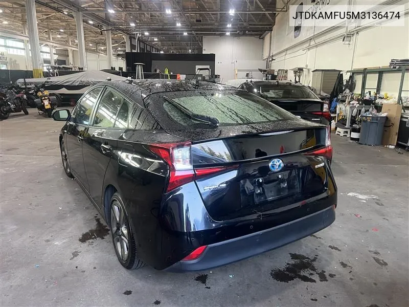 2021 Toyota Prius Xle VIN: JTDKAMFU5M3136474 Lot: 40613770