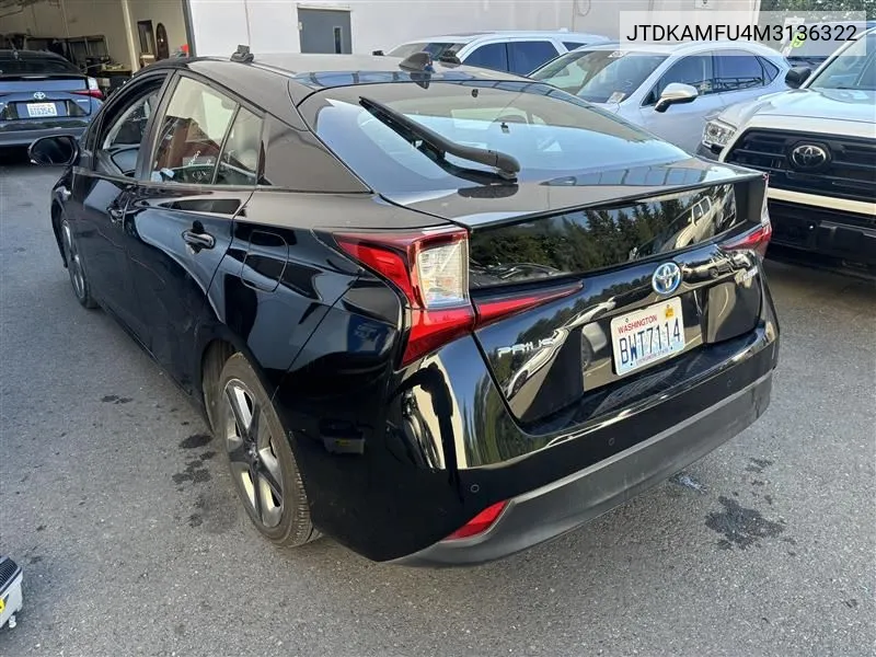 JTDKAMFU4M3136322 2021 Toyota Prius Xle