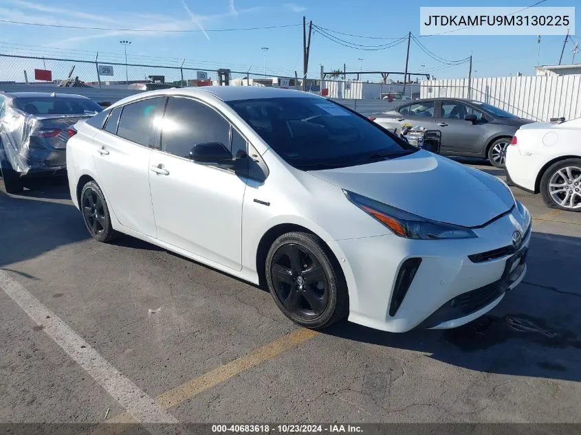 2021 Toyota Prius 2020 Edition VIN: JTDKAMFU9M3130225 Lot: 40683618