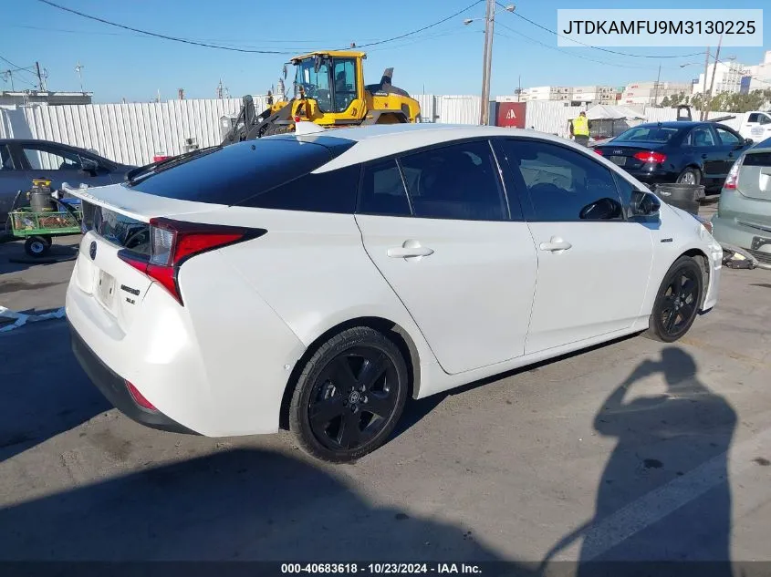 2021 Toyota Prius 2020 Edition VIN: JTDKAMFU9M3130225 Lot: 40683618