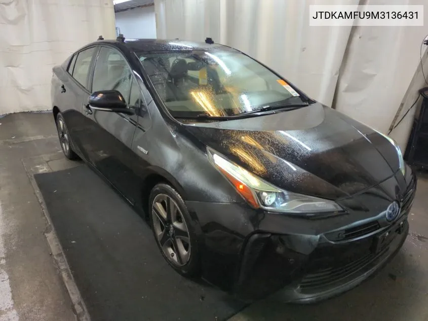 2021 Toyota Prius Special Edition/L/Le/Xle/Limited VIN: JTDKAMFU9M3136431 Lot: 40782589