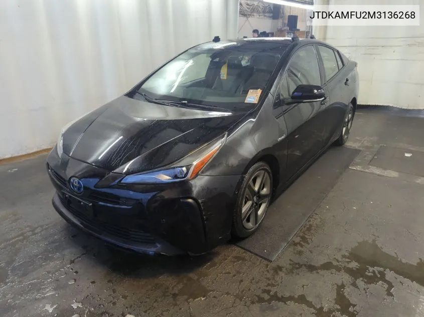 2021 Toyota Prius Special Edition/L/Le/Xle/Limited VIN: JTDKAMFU2M3136268 Lot: 40782850