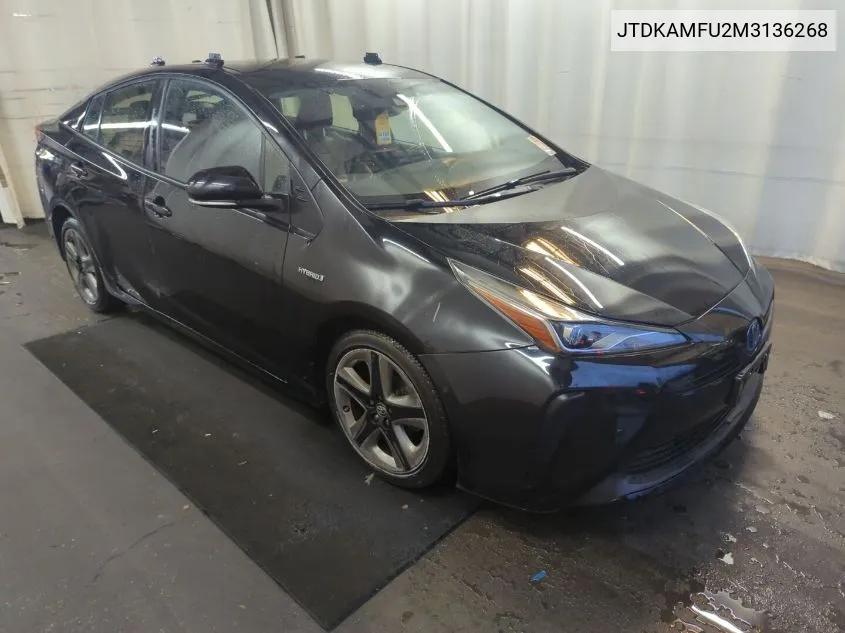 2021 Toyota Prius Special Edition/L/Le/Xle/Limited VIN: JTDKAMFU2M3136268 Lot: 40782850