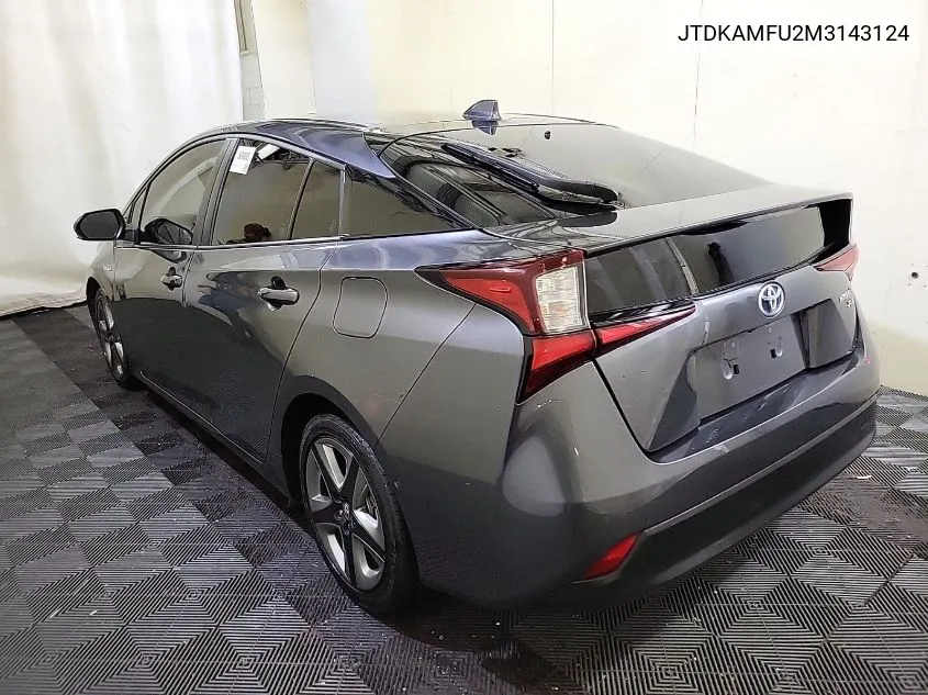 2021 Toyota Prius Special Edition/L/Le/Xle/Limited VIN: JTDKAMFU2M3143124 Lot: 40913959