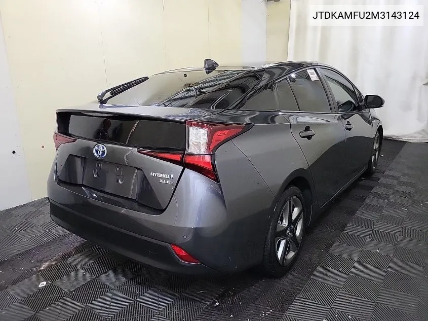 2021 Toyota Prius Special Edition/L/Le/Xle/Limited VIN: JTDKAMFU2M3143124 Lot: 40913959