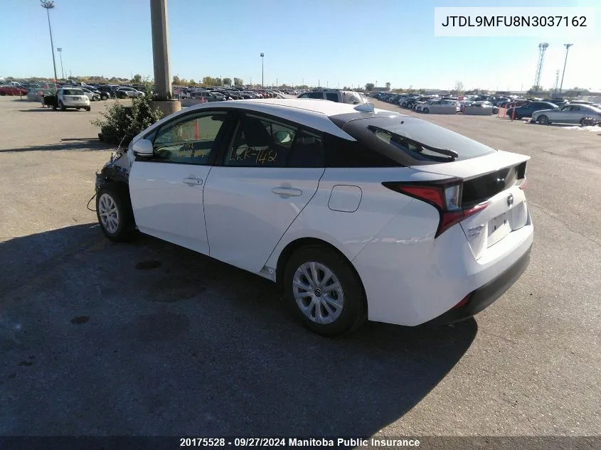 2022 Toyota Prius Awd-E VIN: JTDL9MFU8N3037162 Lot: 20175528