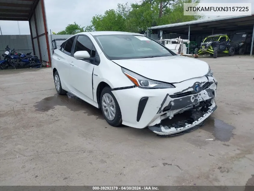 2022 Toyota Prius Le VIN: JTDKAMFUXN3157225 Lot: 39292379