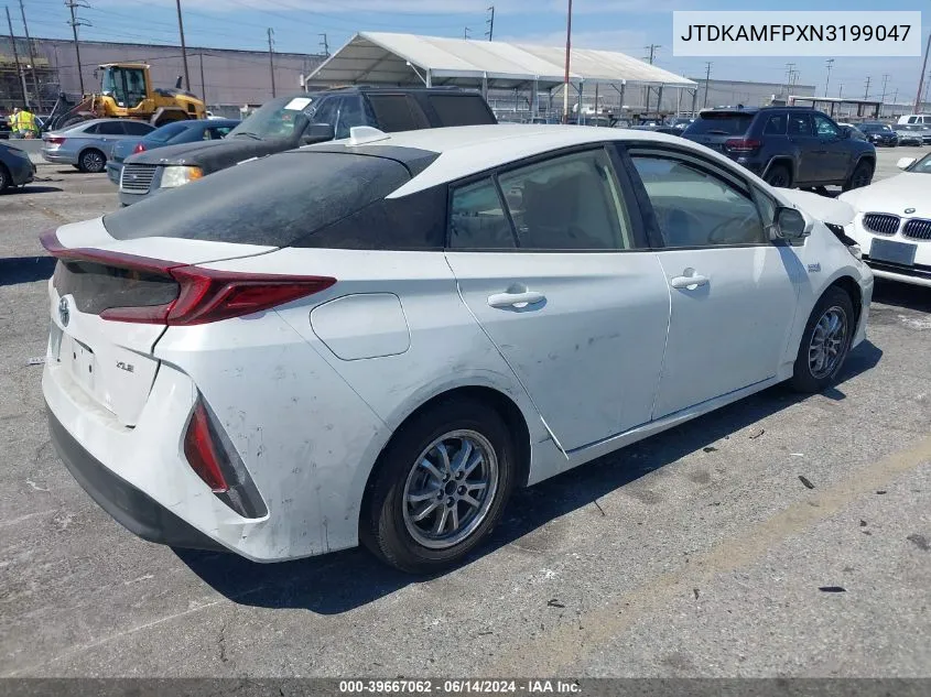 JTDKAMFPXN3199047 2022 Toyota Prius Prime Xle