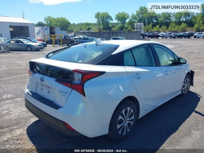 JTDL9MFU9N3033329 2022 Toyota Prius Xle Awd-E