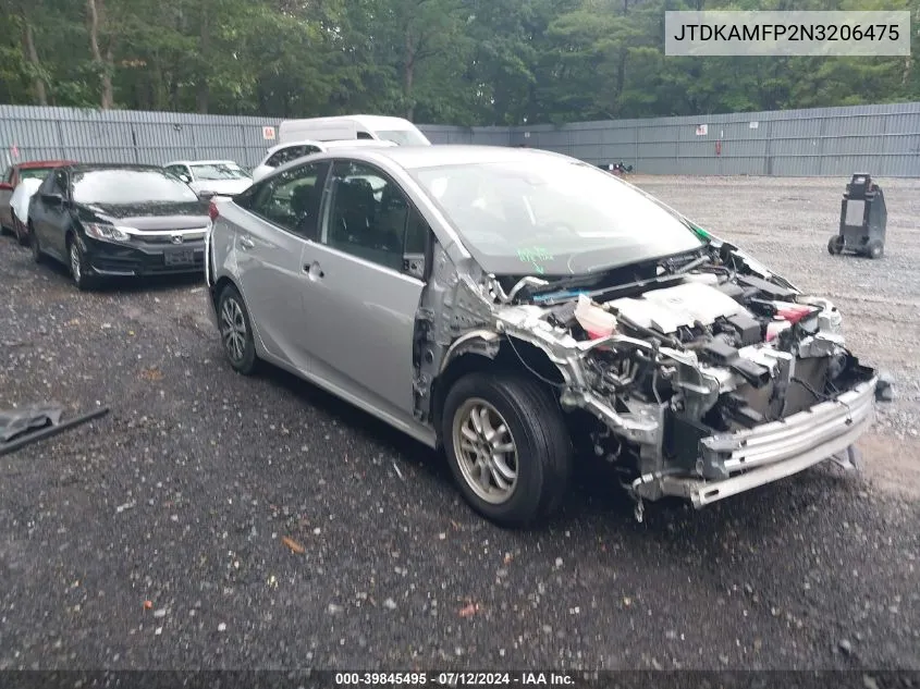 JTDKAMFP2N3206475 2022 Toyota Prius Prime Xle