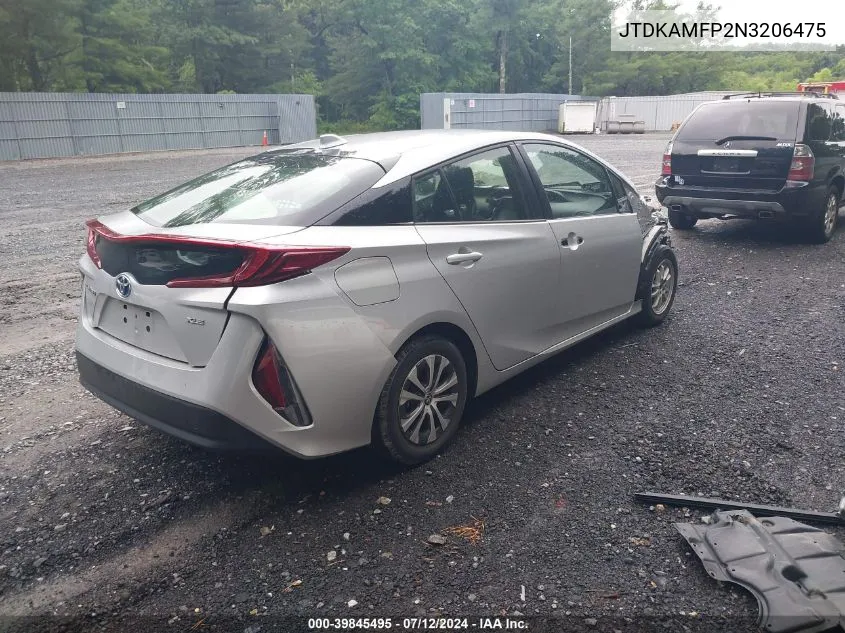 JTDKAMFP2N3206475 2022 Toyota Prius Prime Xle