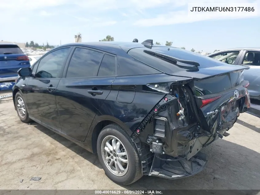 JTDKAMFU6N3177486 2022 Toyota Prius Le