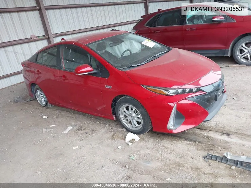 JTDKAMFP3N3205531 2022 Toyota Prius Prime Xle