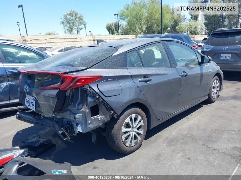 2022 Toyota Prius Prime Le VIN: JTDKAMFP4N3202525 Lot: 40125237