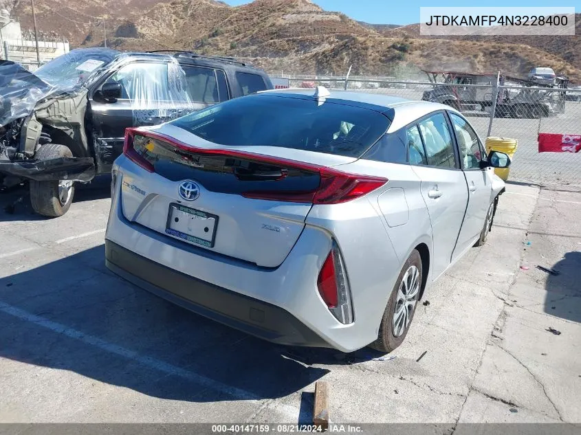 JTDKAMFP4N3228400 2022 Toyota Prius Prime Xle