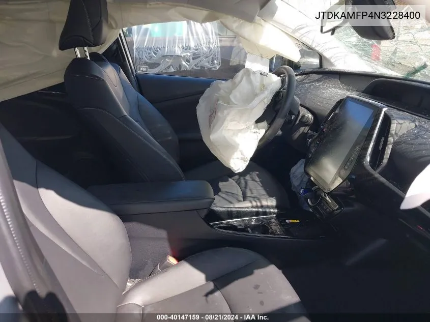 JTDKAMFP4N3228400 2022 Toyota Prius Prime Xle