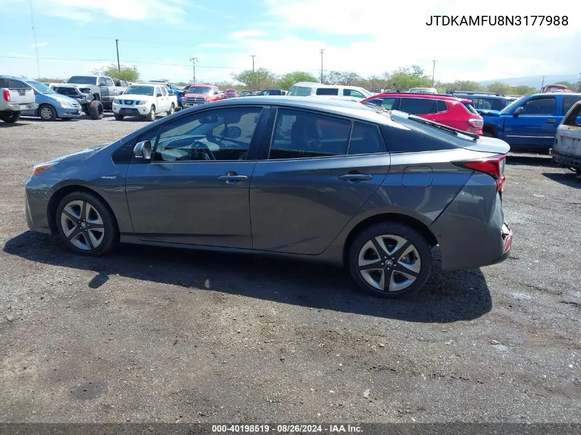 JTDKAMFU8N3177988 2022 Toyota Prius Xle