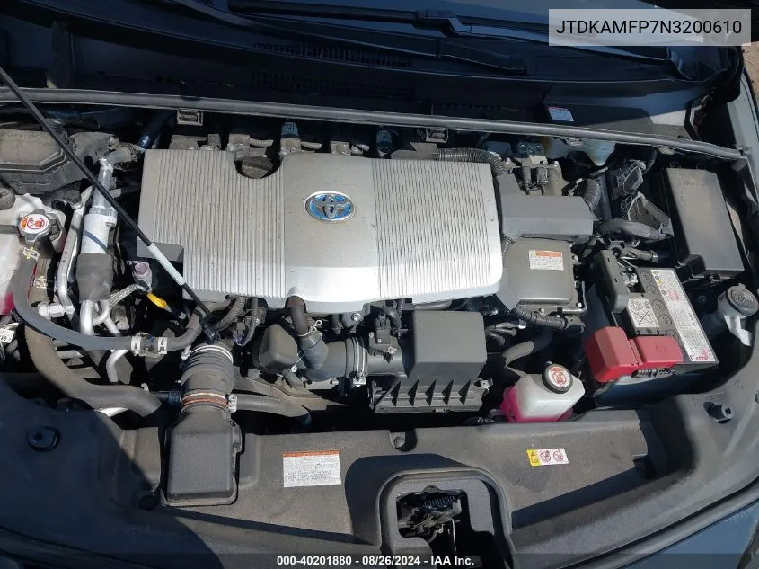 JTDKAMFP7N3200610 2022 Toyota Prius Prime Le