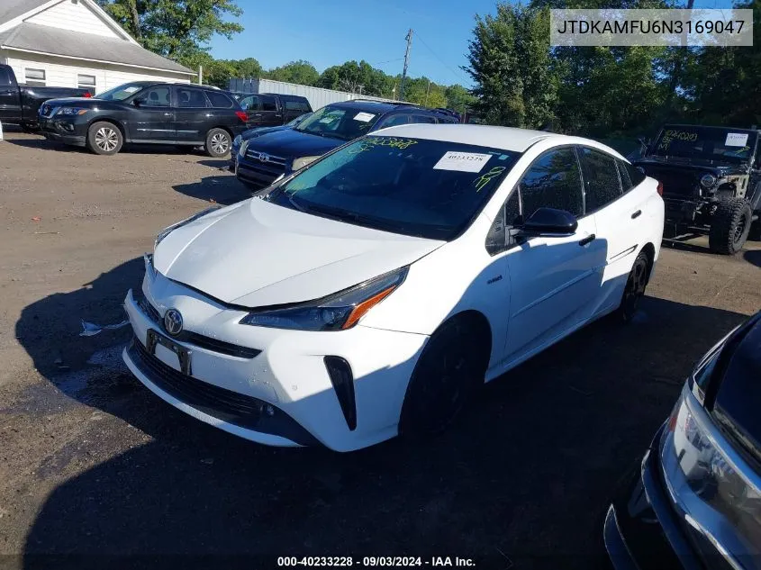 JTDKAMFU6N3169047 2022 Toyota Prius Nightshade Edition