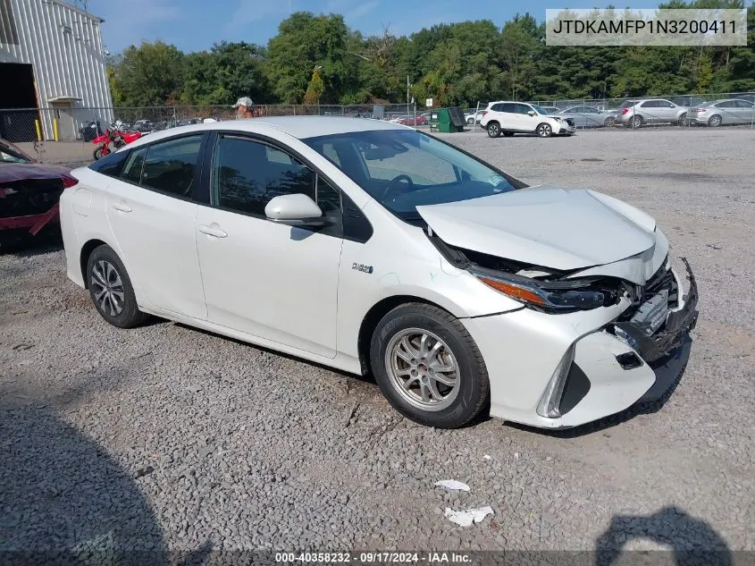 JTDKAMFP1N3200411 2022 Toyota Prius Prime Le