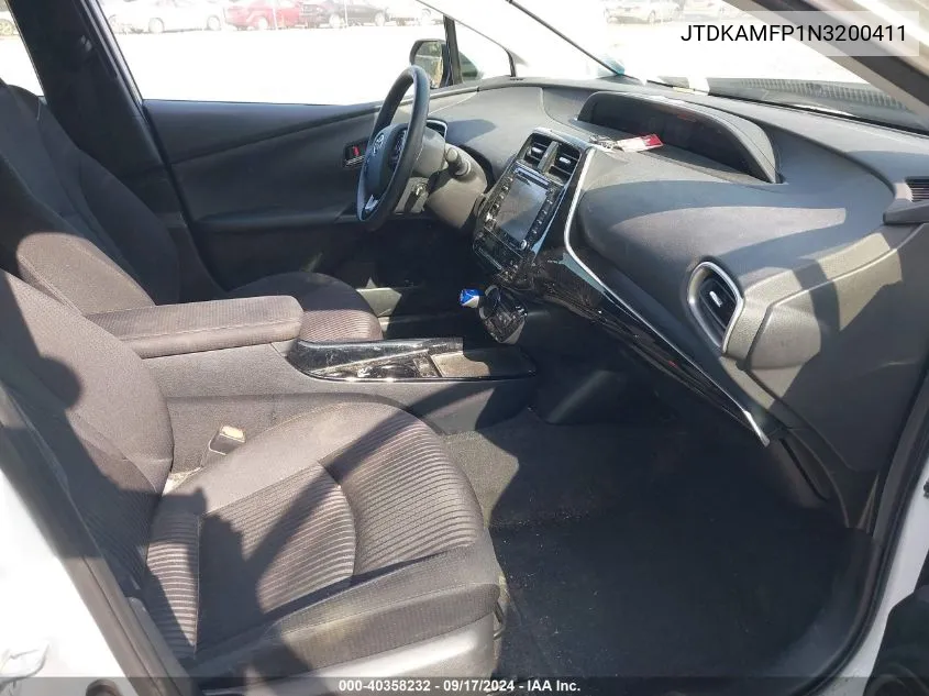 JTDKAMFP1N3200411 2022 Toyota Prius Prime Le