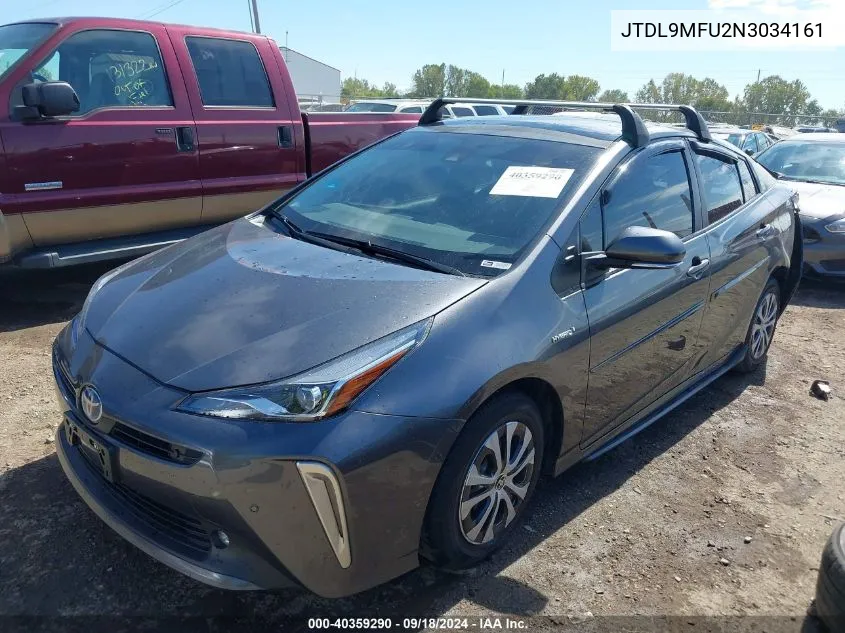 2022 Toyota Prius Le Awd-E VIN: JTDL9MFU2N3034161 Lot: 40359290