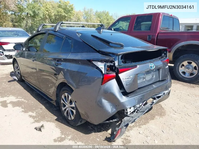 2022 Toyota Prius Le Awd-E VIN: JTDL9MFU2N3034161 Lot: 40359290