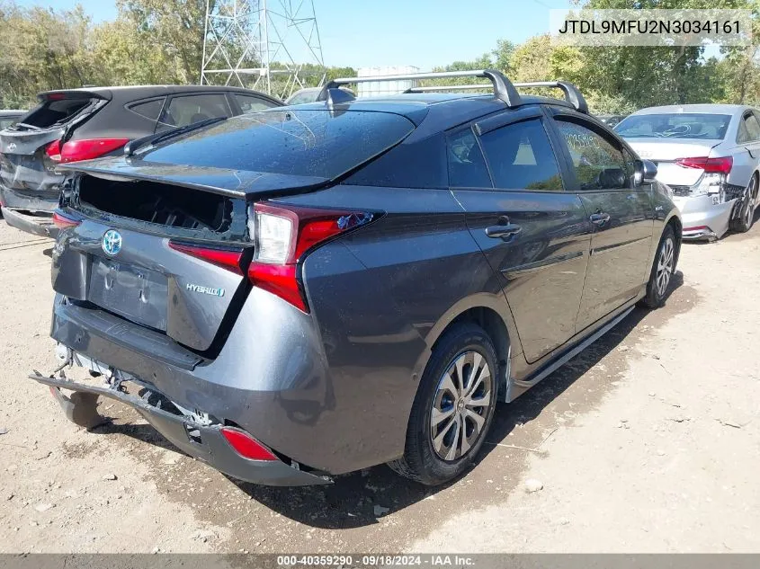 2022 Toyota Prius Le Awd-E VIN: JTDL9MFU2N3034161 Lot: 40359290