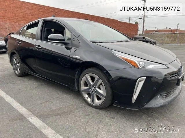 2022 Toyota Prius Night Shade/L/Le/Xle/Limited VIN: JTDKAMFU5N3159772 Lot: 40379297