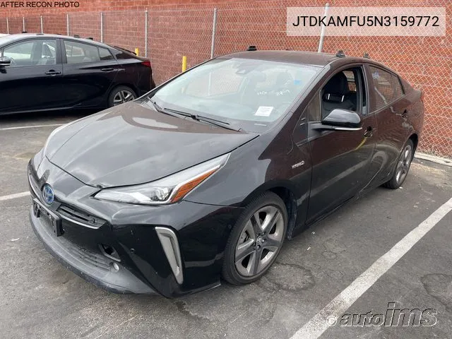 2022 Toyota Prius Night Shade/L/Le/Xle/Limited VIN: JTDKAMFU5N3159772 Lot: 40379297